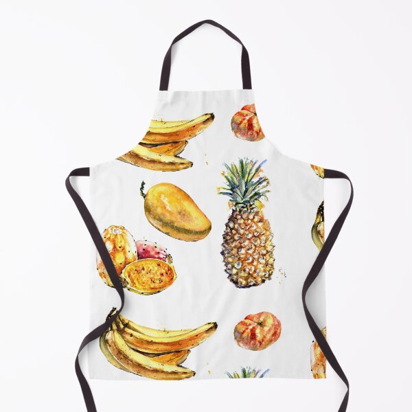 Item preview, Tropical fruit set banana peach ananas mango opuntia designed and sold by Zavyalova-art.