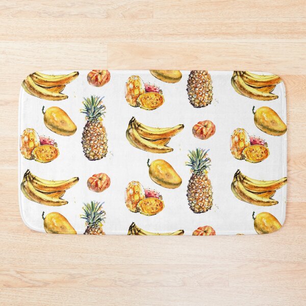 Item preview, Tropical fruit set banana peach ananas mango opuntia designed and sold by Zavyalova-art.
