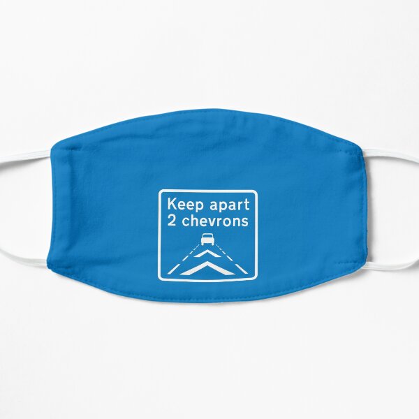 Keep apart 2 chevrons Flat Mask