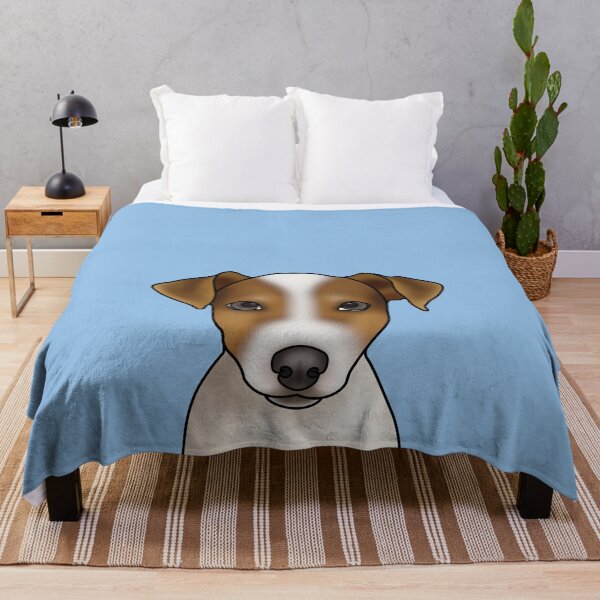 Item preview, Jack Russell Terrier Dog Portrait - Blue designed and sold by JadeMadeThis.