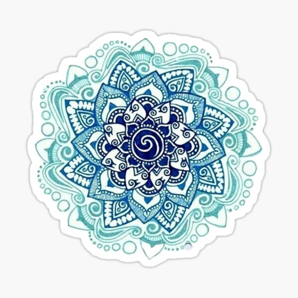 BLAUE MANDALA Sticker