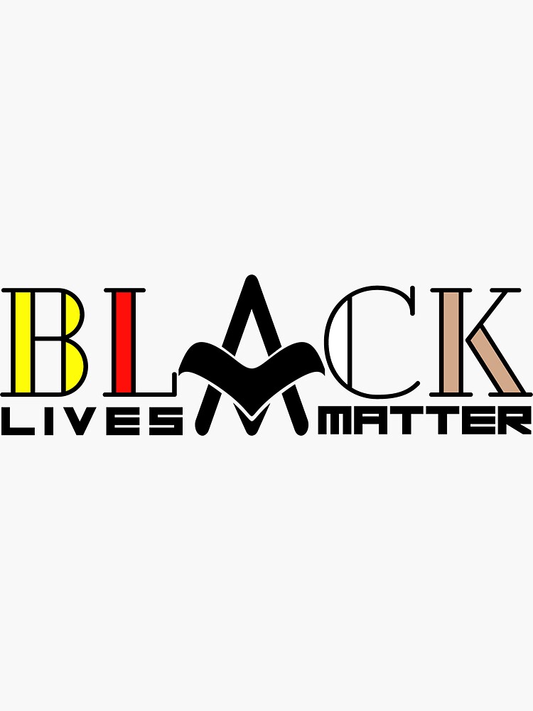 Thumbnail 3 of 3, Sticker, Black Lives Matter (3) designed and sold by VkScript.