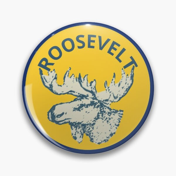 Teddy Roosevelt Bull Moose Party  Pin