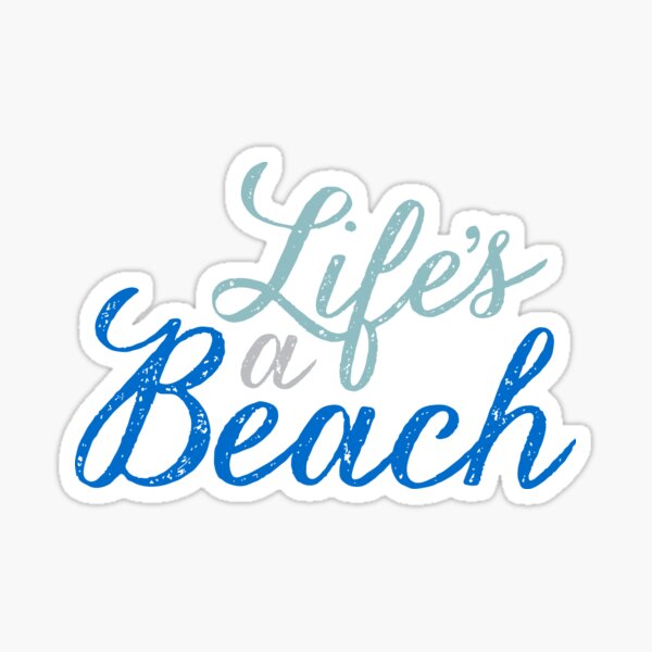 Das Leben ist ein Strand Sticker