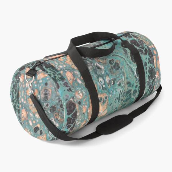 Item preview, Fluid art - teal, black, white, orange flip cup designed and sold by themuseinspired.