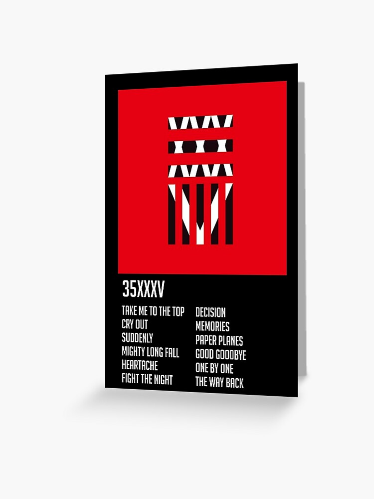 35xxxv One Ok Rock Greeting Card By Nobodysfxxl Redbubble