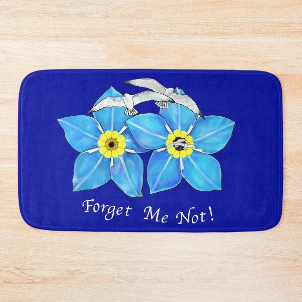 Item preview, "Forget Me Not!" - Forget Me Nots & Seagulls designed and sold by Elizabeth Ferber-Wolter.