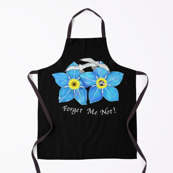 Item preview, "Forget Me Not!" - Forget Me Nots & Seagulls designed and sold by Elizabeth Ferber-Wolter.