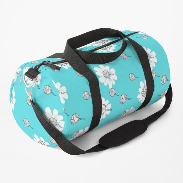 Yarn Ball Wall Paper Duffle Bag