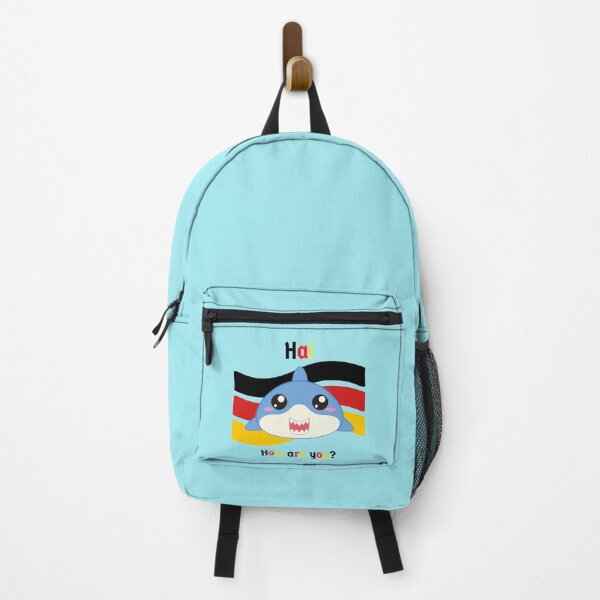 Item preview, Hai (shark in German) Hi - How are you - Cute Funny Deutsch Greeting designed and sold by Time4German.