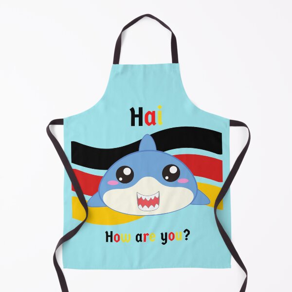 Item preview, Hai (shark in German) Hi - How are you - Cute Funny Deutsch Greeting designed and sold by Time4German.