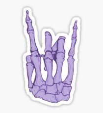 Skeletthand | Lila Sticker