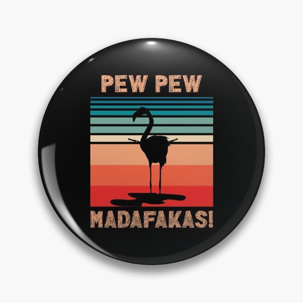 Item preview, pew pew crazy flamingo designed and sold by MonteGrosso.