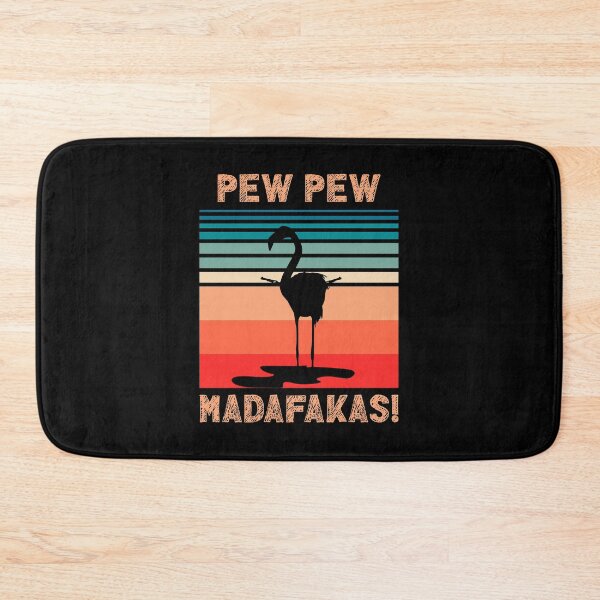 Item preview, pew pew crazy flamingo designed and sold by MonteGrosso.