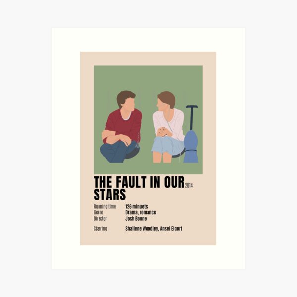 Item preview, The fault in our stars minimalist poster designed and sold by Arrows Designs.