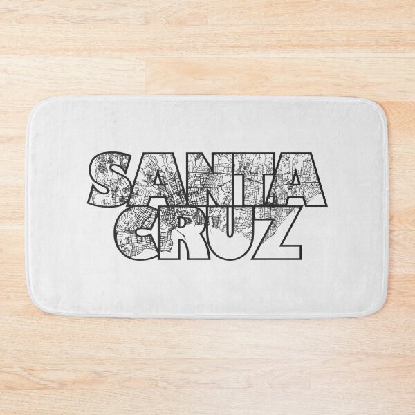 Item preview, Santa Cruz CA Street Map designed and sold by thestreetslocal.