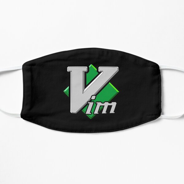 Vim Official Logo (Black background) Flat Mask
