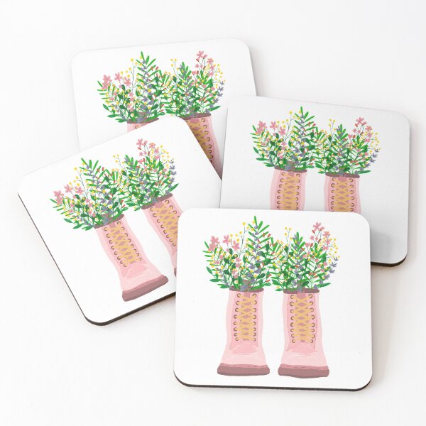 Item preview, Flowers in my pink boots designed and sold by artisau.