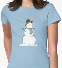 Snowman Women's Fitted T-Shirt