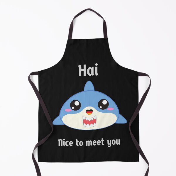 Item preview, Hai (shark in German) Hi - Nice to meet you - Cute Funny Deutsch Pun designed and sold by Time4German.
