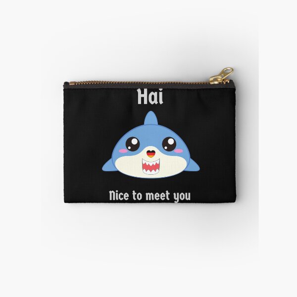 Item preview, Hai (shark in German) Hi - Nice to meet you - Cute Funny Deutsch Pun designed and sold by Time4German.