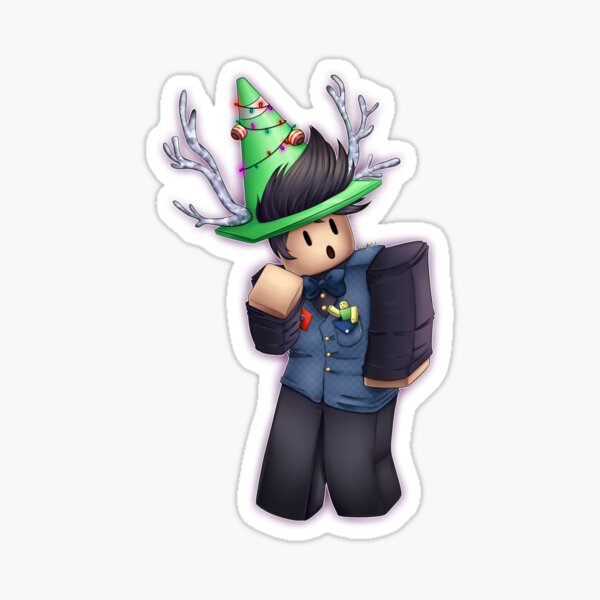 Roblox Stickers Redbubble - flower earrings robloxgfx gfx girl sticker by leah