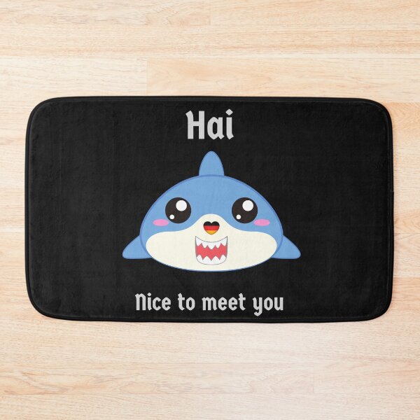 Item preview, Hai (shark in German) Hi - Nice to meet you - Cute Funny Deutsch Pun designed and sold by Time4German.