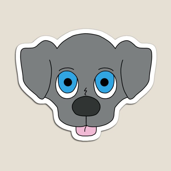 Ptit Yuyu (Lil Yuyu), grey and blue version Magnet