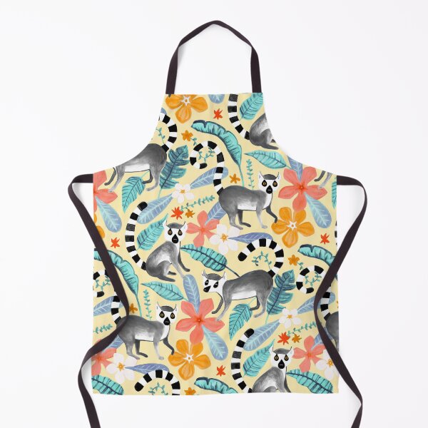 Item preview, Gouache Lemur Land on Cream designed and sold by TigaTiga.
