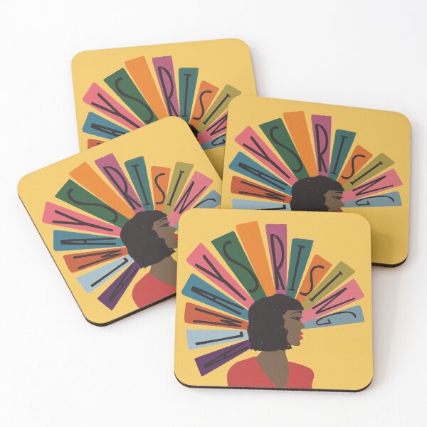 Item preview, Always Rising Black Woman Illustration Illuminated by Sun Rays  designed and sold by Kristen Glanzmann.
