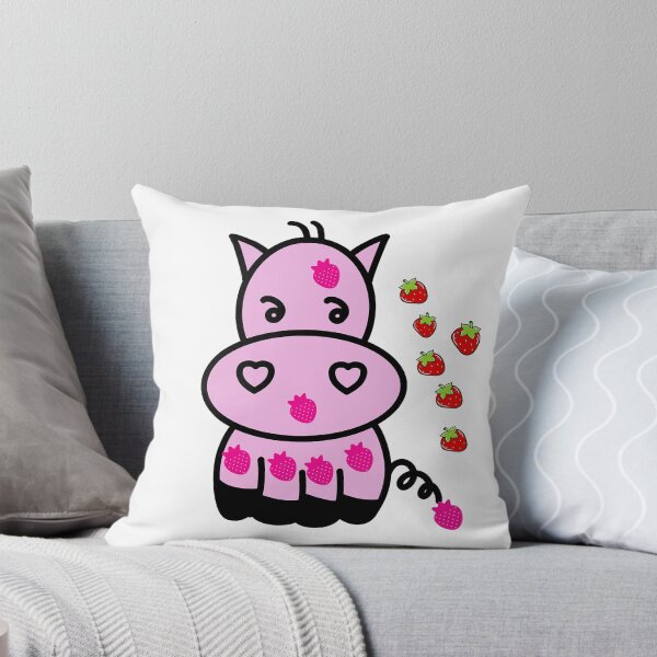 Item preview, Pink Cute Strawberry Cow designed and sold by adettras.
