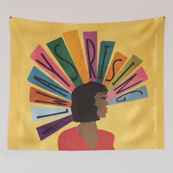 Item preview, Always Rising Black Woman Illustration Illuminated by Sun Rays  designed and sold by Kristen Glanzmann.