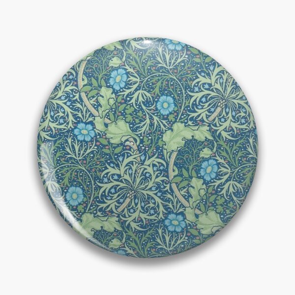 Item preview, Morris Floral Flowers and Leaves Pattern (blue, green) designed and sold by thelittlebat.