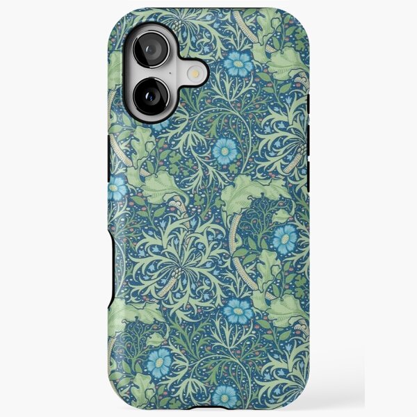 COMIO William Morris Vintage Melsetter Teal Blue Green Floral Art Phone Case Compatible with COMIO William Morris Vintage Melsetter Teal Blue Green Floral Art Phone Case Compatible with