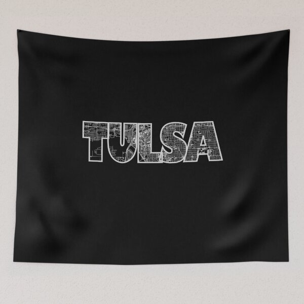 Item preview, Tulsa Texas Street Map designed and sold by thestreetslocal.