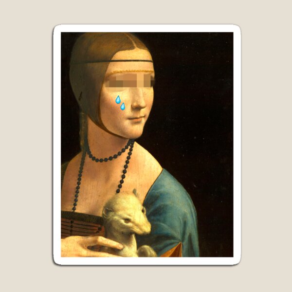 Artikelvorschau, Dame mit einem Hermelin (1490) {SAD ART} entworfen und verkauft von sadboyss.