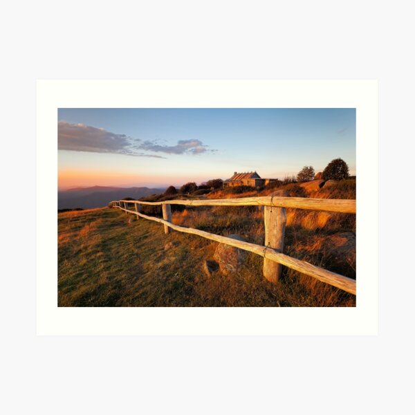 Craig's Hut Sunset Art Print