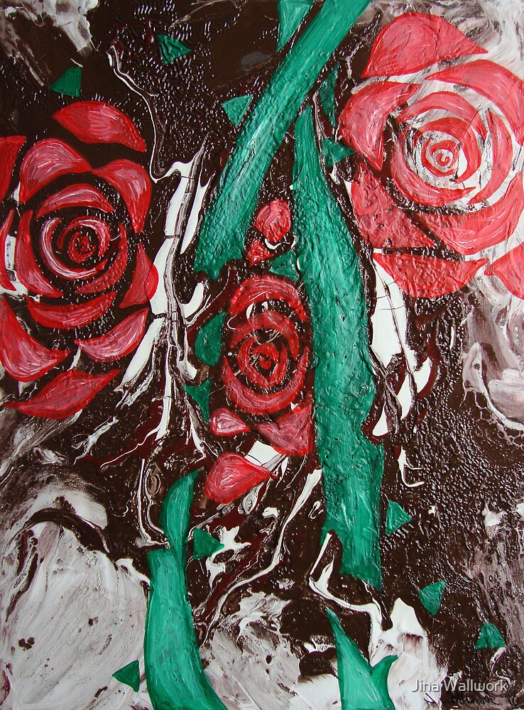 3 Roses by Jina Wallwork