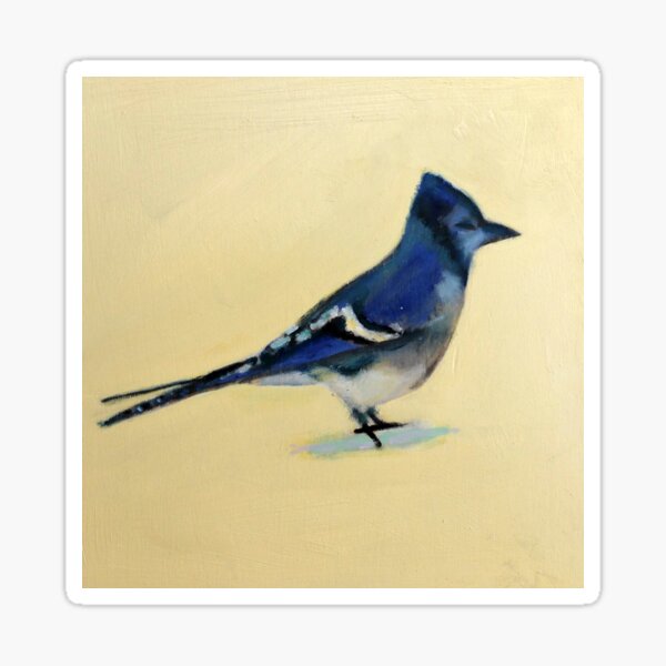 February Bluejay II Sticker
