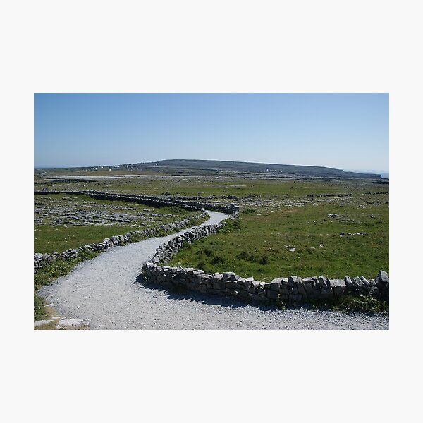 Path to Dún Aonghasa, Aran Islands, Co. Galway, Ireland Photographic Print