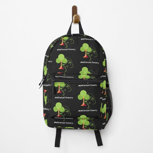 Natural Beautiful woman Backpack