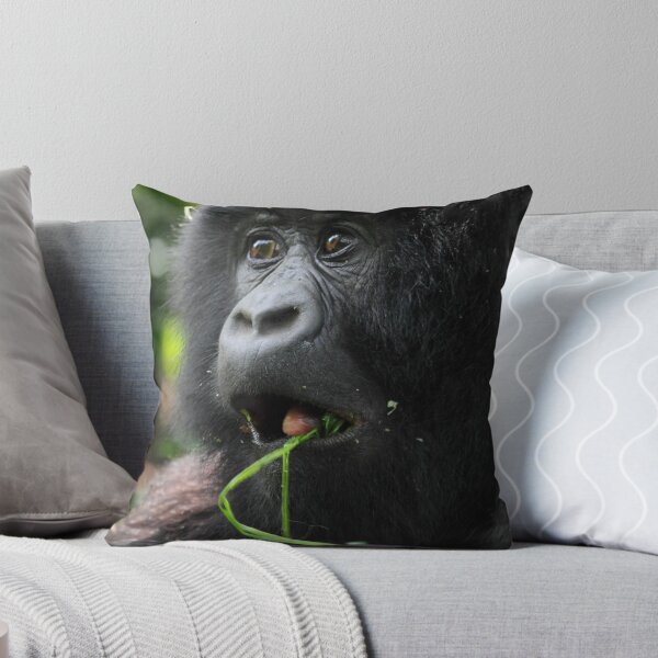 Item preview, Surprised at Lunch!! Juvenile Mountain Gorilla. designed and sold by Carole-Anne.