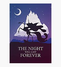 The Night Will Last Forever - Nightmare Moon Print Photographic Print