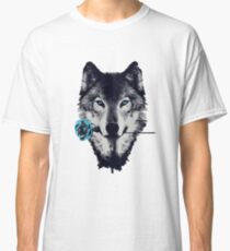 Wolf With a Rose Classic T-Shirt