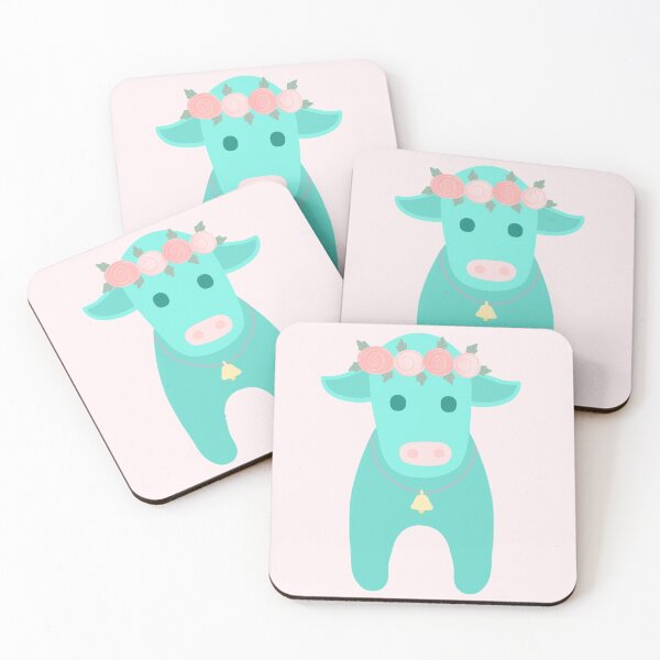 Item preview, Cute Cow With Flowers designed and sold by ChavsArt.