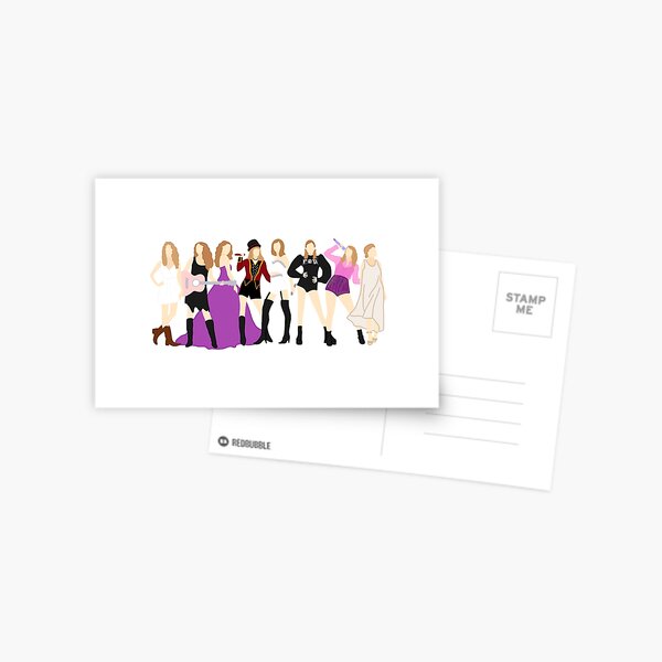 Taylor Swift Eras *INCLUDING FOLKLORE* Postcard