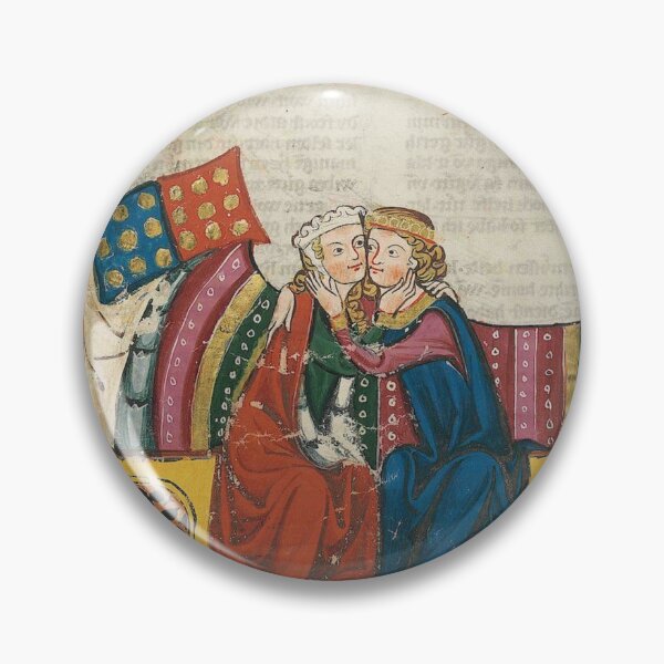 Item preview, Bedchamber Kiss Medieval Illumination designed and sold by Erin Rado.
