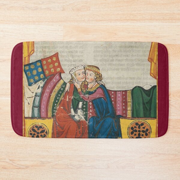 Item preview, Bedchamber Kiss Medieval Illumination designed and sold by Erin Rado.