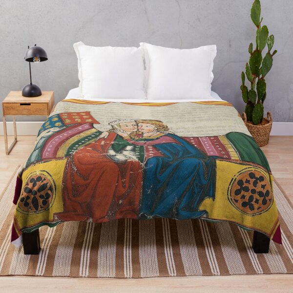 Item preview, Bedchamber Kiss Medieval Illumination designed and sold by Erin Rado.