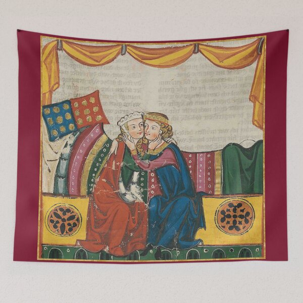 Item preview, Bedchamber Kiss Medieval Illumination designed and sold by Erin Rado.